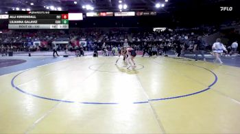 120 lbs Champ. Round 1 - Alli Kirkendall, Payette vs Lilianna Galaviz, Elko