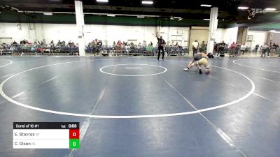 120 lbs Consi Of 16 #1 - Edward Stavros, NY vs Camden Olson, PA