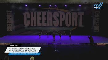 Georgia All-Star Gymnastics - Shockwave Droplets [2023 L1 Tiny - Novice - Restrictions - D2 Day 1] 2023 CHEERSPORT Cartersville Classic