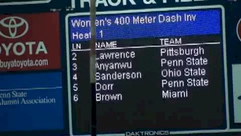 W 400 H01 (Invitational 53.10 Dorr, PSU National )