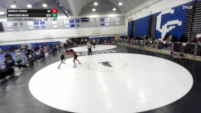 138 lbs Champ. Round 2 - Marco Costa, Costa Training Center vs Braxton Bean, San Clemente High School