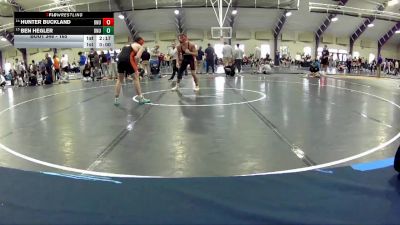 165 lbs Cons. Round 4 - Hunter Buckland, Ohio Northern Univerity vs Ben Hegler, Ohio Northern Univerity