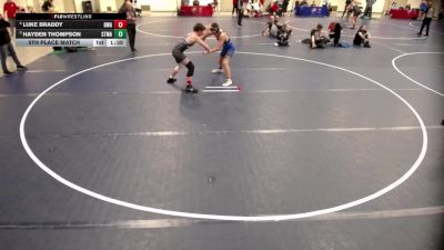 14U - 155 lbs 5th Place Match - Luke Braddy, Blaine Wrestling Association vs Hayden Thompson, STMA