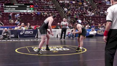 215 lbs Preliminaries - Jude Bremigen, Southern Columbia vs Tyler Lobb, Moshannon Valley