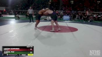 4A 285 lbs Quarterfinal - Jaxton Humphries, Century vs Gabriel Paiz, Jerome