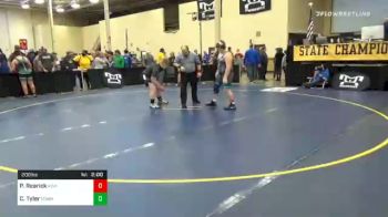 200 lbs Quarterfinal - Philup Rearick, Kiski Area vs Caleb Tyler, Commonwealth Charter Acad.