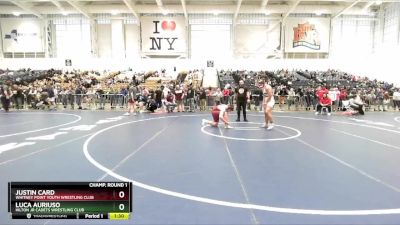 190 lbs Champ. Round 1 - Justin Card, Whitney Point Youth Wrestling Club vs Luca Auriuso, Hilton Jr Cadets Wrestling Club