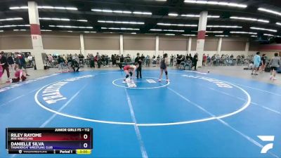 112 lbs Semifinal - Riley Rayome, Rise Wrestling vs Danielle Silva, Thundercat Wrestling Club