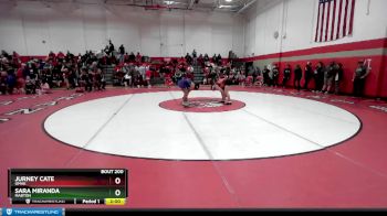 170 lbs Semifinal - Sara Miranda, Mabton vs Jurney Cate, Omak