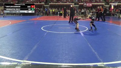 69 lbs Cons. Round 2 - Remington Ricci, Livingston Wrestling Club vs Waylon Burrow, Lockwood Wrestling Club