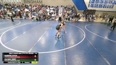 115 lbs 3rd Place Match - Paysen Deim, Wasatch Wrestling Club vs Harper Hyita, Cougars Wrestling Club