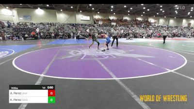 110 lbs Consi Of 16 #2 - Adrian Perez, Unaffiliated vs Kingston Perez, Rebel Wrestling Club