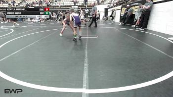 58 lbs 2nd Place - Azayla Mitchell, El Reno Wrestling Club vs Creed Long, Chickasha Youth Wrestling