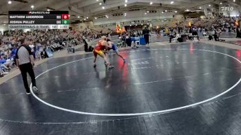 165 lbs Quarterfinals (8 Team) - Joshua Pulley, Cleveland High School vs Matthew Anderson, Ravenwood High School