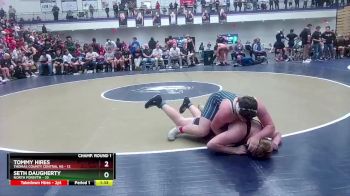 285 lbs Round 1 (16 Team) - Tommy Hires, Thomas County Central HS vs Seth Daugherty, North Forsyth