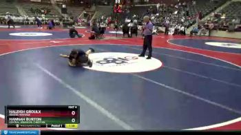140 lbs 5th Place Match - Hannah Burton, Central Arkansas Christian vs Haleigh Groulx, Rogers Heritage