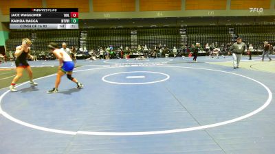 150 lbs Consi Of 16 #2 - Jace Waggoner, Tri-Valley vs Kaikoa Racca, Mountain View ID