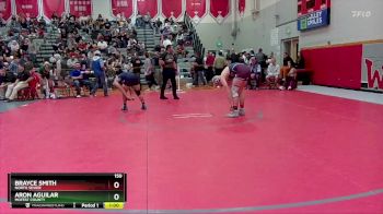 150 lbs Cons. Round 3 - Aron Aguilar, Moffat County vs Brayce Smith, North Sevier