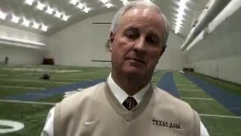 Texas A&M coach Pat Henry after 2010 Texas A&M Challenge