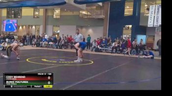 126 lbs Round 1 - Cody Behrend, Clear Creek vs Burke Malyurek, Twin Spruce