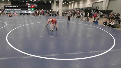115 lbs 3rd Place Match - Gabriel White, Maysville Youth Wrestling vs Brantley Williams, Maize Wrestling Club