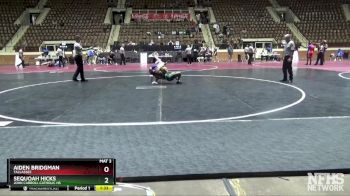 5A 126 lbs Semifinal - Aiden Bridgman, Tallassee vs Sequoah Hicks, John Carroll Catholic HS