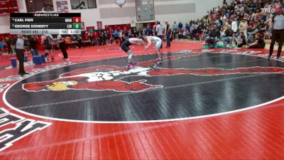 215 lbs Semifinal - Cael Fier, Minneota vs George Doherty, LeSueur-Henderson