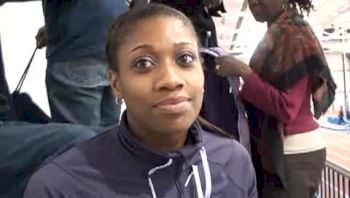 Shana Cox after setting AR in the 500m at PSU National