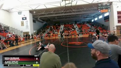 87-94 lbs Round 2 - Alexis Offley, Cody Wrestling Club vs Nova Burbank, Powell Wrestling Club