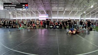 285 lbs Quarters - Elijah Gustavson, Nevada vs Michael Rivas, California