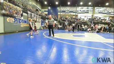 49 lbs Rr Rnd 2 - Cassadee Sloan, Morrison Takedown Club vs Sadie Beavers, Harrah Little League Wrestling