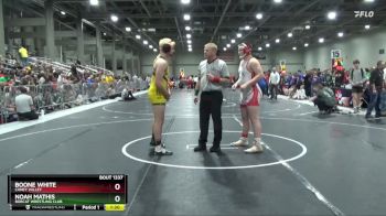 205 lbs Quarterfinal - Boone White, Caney Valley vs Noah Mathis, Bobcat Wrestling Club