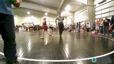 78 lbs Rr Rnd 1 - Kinslee McVey, Honey Badgers Wrestling Club vs Brinley Leyba, Team Tulsa Wrestling Club