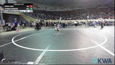 76 lbs Consi Of 8 #2 - Crew Card, Tulsa Blue T Panthers vs Corbin Hawkins, Noble Takedown Club