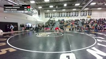 170 lbs Champ. Round 1 - Hailey Brower, Thunder Basin High School vs Savanah Peterson, Sundance