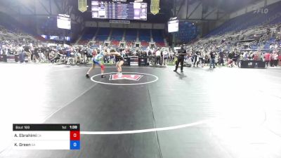 127 lbs Rnd Of 64 - Ava Ebrahimi, California vs Kiersten Green, Georgia