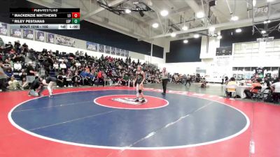 105 lbs Cons. Round 2 - Riley Pestanas, Poly/Long Beach vs Mackenzie Matthews, Los Osos