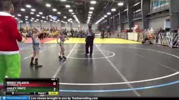 56 lbs Round 1 - Hailey Mintz, PA Gold vs Benex Velasco, VA Hammers