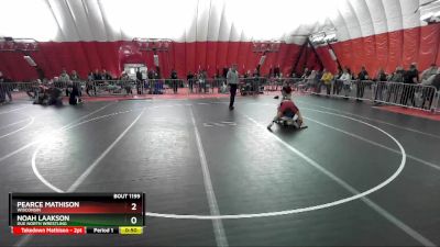 106 lbs Cons. Round 2 - Pearce Mathison, Wisconsin vs Noah Laakson, Due North Wrestling