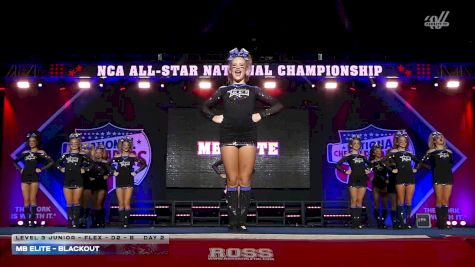 MB Elite - Blackout [2026 L3 Junior - Flex - D2 - B Day 2] 2026 NCA All-Star National Championship