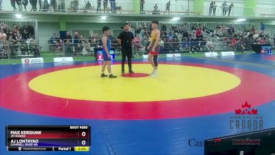 65kg Champ. Round 2 - Max Kershaw, Jr Huskies vs AJ Lontayao, Campbell River WA