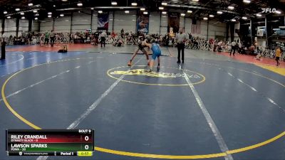 92 lbs Rd# 6- 9:00am Saturday Final Pool - Lawson Sparks, POWA vs Riley Crandall, Dynasty Black