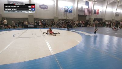 77 lbs Champ. Rd Of 16 - Parker Vallot, OutKast Wrestling Club vs Decker Morby, Sanderson Wrestling Academy