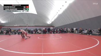 165 lbs Champ. Round 2 - Cooper McCloy, Wabash vs Chris Crawford, Unattached Indiana