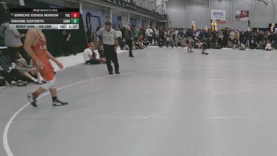 138 lbs Quarters - Dwaine Goforth, 309 Wrestling vs Jerricho Joshua Munson, Pomona High School