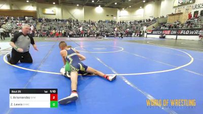 92 lbs Round Of 16 - Issac Arismendez, Shafter Youth Wrestling vs Zachary Lewis, Greenwave Youth Wrestling Club
