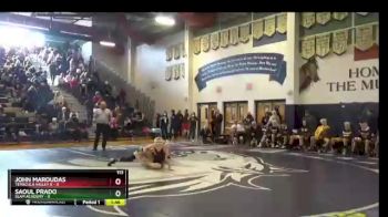 113 lbs Quarters - John Maroudas, TEMECULA VALLEY B vs Saoul Prado, SLAM Academy