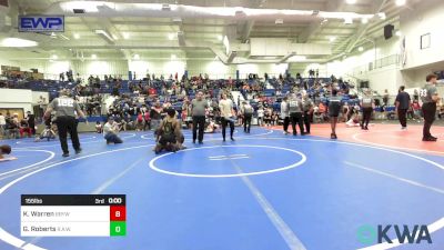 155 lbs Quarterfinal - Lain Monroe, Team Tulsa Wrestling Club vs Landyn Kinslow, Mojo Grappling Academy