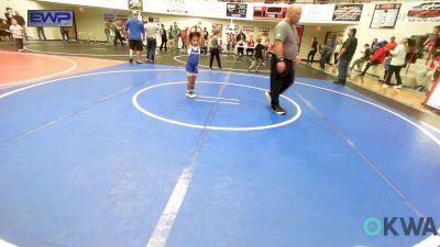 55 lbs Rr Rnd 5 - Oakley Anno, Locust Grove Youth Wrestling vs Zarinity Shaver, Checotah Matcats