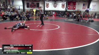 Round 2 - Jordyn Orr, Champions Wrestling Club vs Addison Hanssen, Fort Madison Wrestling Club